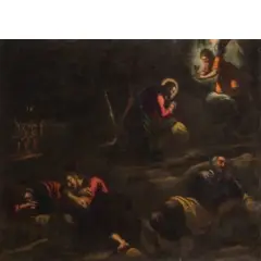 Leandro Bassano, Cristo nell'orto, oil on canvas