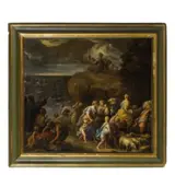 Il passaggio del Mar Rosso by Giovanni Raffaele Badaracco, oil on canvas, offered Dec 2019