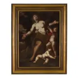 Antonio Maria Vassallo, Latona con Diana e Apollo infanti, oil on canvas