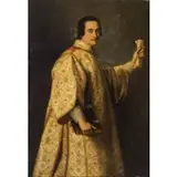 Pietro Damini, Ritratto di diacono, oil on canvas