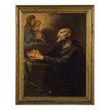 Filippo Pedrini, Visione di San Filippo Neri, oil on canvas