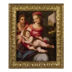 Francesco Brina, Madonna col Bambino e San Giovannino, oil on panel