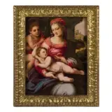 Francesco Brina, Madonna col Bambino e San Giovannino, oil on panel