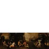 Cornelis van Haarlem, Battesimo di Cristo, oil on panel