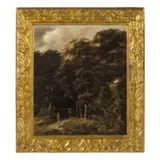 Bosco con figure by Roelof Jansz van Vries, oil on panel, offered Dec 2019