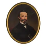 Gerolamo Induno, Milano, 1827 - 1890 / Ritratto di giovane uomo / Firmato Ger Induno e datato 1873 in basso a destra