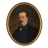 Gerolamo Induno, Milano, 1827 - 1890 / Ritratto di notaio / Firmato G Induno in basso a sinistra