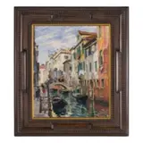Pieretto Bianco, Trieste, 1875 - Bologna, 1937 / Canale a Venezia / Firmato Pieretto Bianco, Venezia X '29 in basso a sinistra, oil on panel