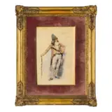 Giacomo Favretto, Venezia, 1849 - 1887 / Figura di gentiluomo veneziano / Firmato G Favretto e datato 1884 in alto a destra