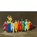 Livorno, 1883 - 1979 / La mascherata / Firmato R Natali in basso a destra by Renato Natali, oil on panel, offered Dec 2019