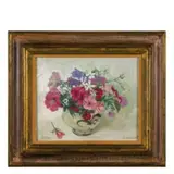 Oscar Saccorotti, Roma, 1898 - Megli di Recco, 1986 / Vaso con fiori di campo / Firmato O Saccorotti in basso a destra, datato 1977 a sinistra, oil on canvas