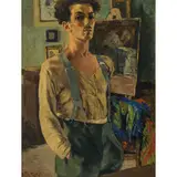Antonio Maria Nardi, Ostellato, 1897 - Bologna, 1973 / Autoritratto / Firmato A M Nardi in basso a sinistra, oil on canvas