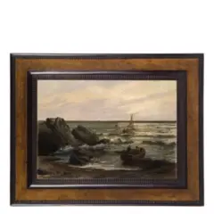 Racconigi, 1868 - Torino, 1933 / Marina ligure con barche di pescatori / Firmato L Roda in basso a destra by Leonardo Roda, oil on canvas, offered Dec 2019