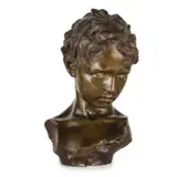 Francesco Parente, Napoli, 1885 - 1969 / Testa di Bimbo / Firmato F. Parente, bronze