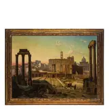 Giuseppe Falchetti, Caluso, 1843 - Torino, 1918 / Il Foro romano / Firmato G Falchetti e datato 1878 in basso a destra, oil on canvas