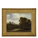 Serafino De Tivoli, Livorno, 1826 - Firenze, 1892 / Paesaggio / Firmato S De Tivoli in basso a sinistra e datato 1874 in basso a destra