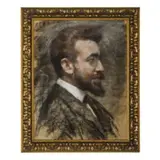 Carrara, 1865 - Sarzana, 1956 / Autoritratto by Carlo Fontana, pastel on paper, offered Dec 2019