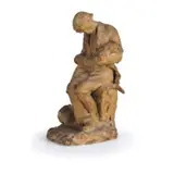 Carrara, 1865 - Sarzana, 1956 / Uomo con neonato in braccio by Carlo Fontana, terracotta, offered Dec 2019