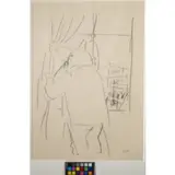 Berlino 1893 - 1959 / At the window, 1928 by George Grosz, pencil on paper, offered Dec 2019