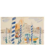 Anselmo Bucci, Fossombrone 1887 - Monza 1965 / Traghetto S. Benedetto, 1932
