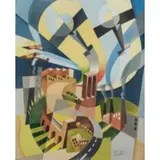 Italo Ferro, Torino 1880 - 1934 / Aeropittura, oil on canvas