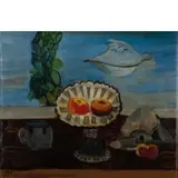 Gino Meloni, Varese 1905 - Lissone (Va) 1989 / Natura morta con colomba, 1948, oil on canvas