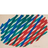 Roma 1927 - Perugia 2005 / Senza titolo, 1969 by Piero Dorazio, oil on cartoncino, offered Dec 2019
