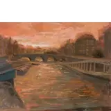 Ugo Attardi, Genova 1923 - Roma 2006 / L'alba a Parigi, oil on canvas