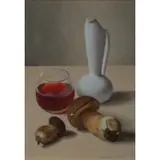 Ugo Celada da Virgilio, Cerese di Virgilio 1895 - Varese 1995 / Natura morta con vaso, bicchiere e funghi
