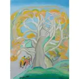 Giuseppe Cesetti, Tuscania 1902 - 1990 / Nel bosco, oil on canvas