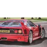 Augusta Axis, Roma 1956 / Supercar n. 11, 2018, oil on canvas