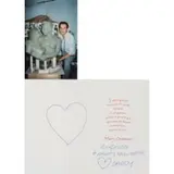 Jeff Koons, York 1955 / Due biglietti di auguri natalizi inviati al figlio Ludwig, ink on paper and stampa fotografica