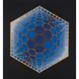 Pecs 1906 - Parigi 1997 / Senza titolo by Victor Vasarely, screenprint a colori on paper, offered Dec 2019