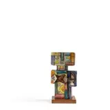 Ibrahim Kodra, Ishmi 1918 - Milano 2006 / Chitarrista, Ceramica smaltata policroma