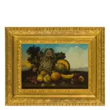 Bernardino Malagoli, Coppia di nature morte con frutti, oil on canvas