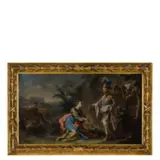 Filippo Falciatore, Davide e Abigaille, oil on panel