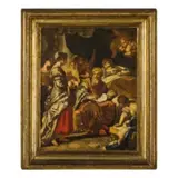 Paolo de Maio, La nascita della Vergine, oil on canvas