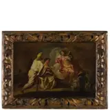 Scena religiosa by Antonio González Velázquez, oil on canvas applicata on cardboard, offered Mar 2020