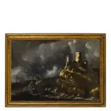 Francesco Borzone, Fortuna di mare, oil on canvas