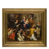 Sebastiano Conca, Madonna con Bambino e Santi, oil on copper