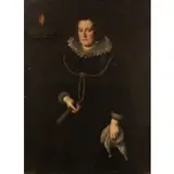 Ritratto di dama by Giovanni Paolo Cavagna, oil on canvas, offered Mar 2020