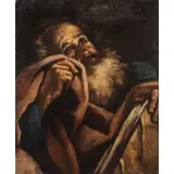 San Pietro penitente by Giovanni Battista Beinaschi, oil on canvas, offered Mar 2020