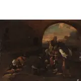 Michelangelo Cerquozzi, Giocatori di carte, oil on canvas