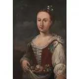 Paolo Borroni, Ritratto da dama (Allegoria della Primavera), oil on canvas