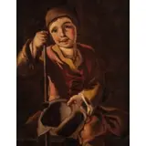 Giovane mendicante by Giacomo Francesco Cipper Detto Il Todeschini, oil on canvas, offered Mar 2020