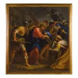 Salita al Calvario by Giovanni Raffaele Badaracco, oil on canvas, offered Mar 2020