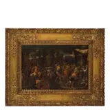 Niccolò De Simone, Baccanale, oil on canvas