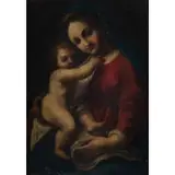 Luigi Amidani, Madonna con Bambino, oil on copper