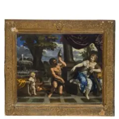Ciro Ferri, Ercole e Onfale, oil on canvas