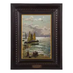 Federico Morello, Napoli 1885 - ? / Vele nel golfo / Firmato F Morello in basso a destra, oil on tavoletta